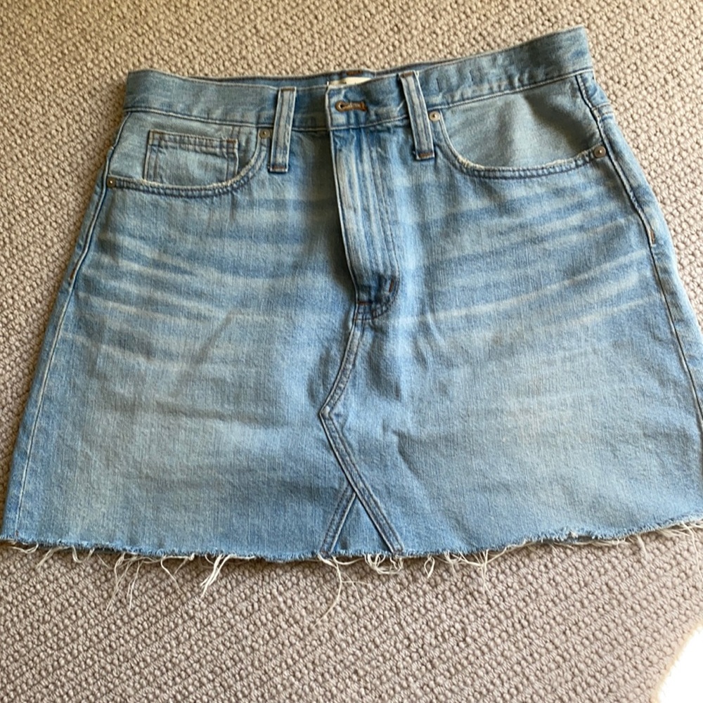 Madewell denim skirt